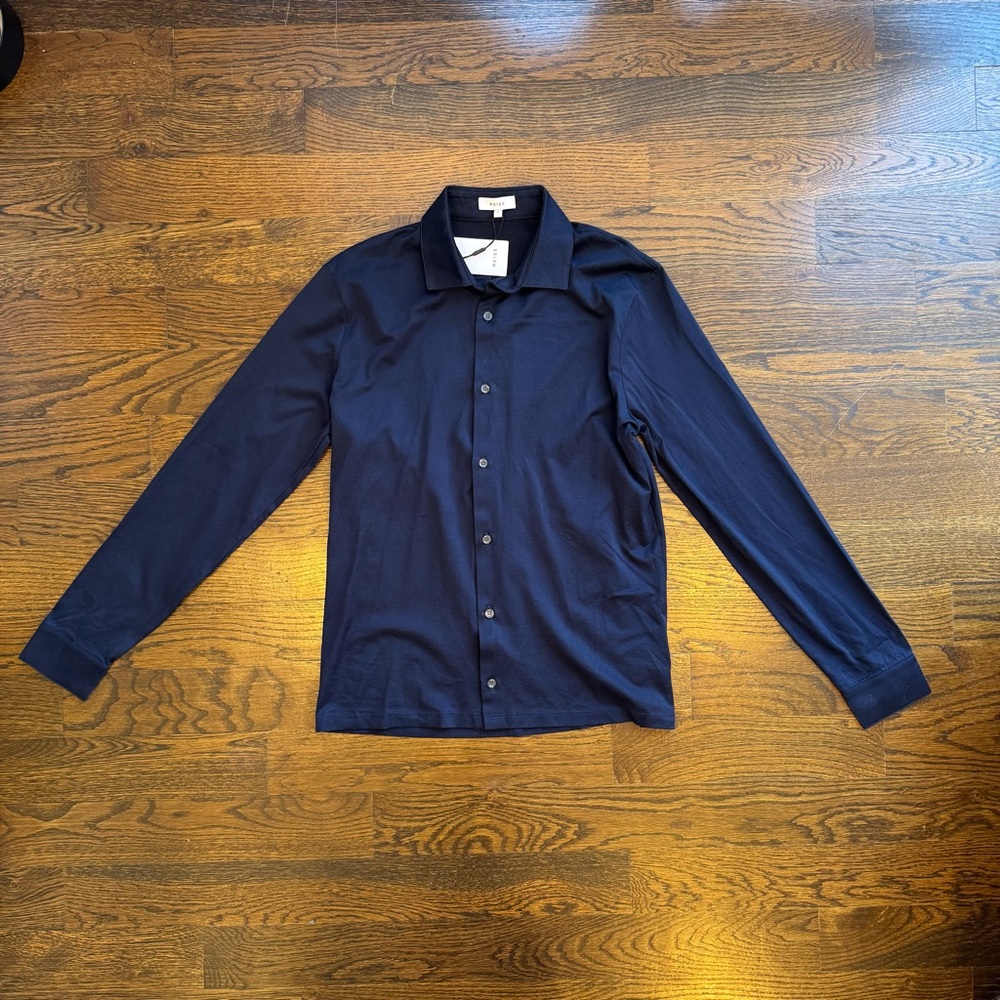Reiss Dark Blue Casual Button Down Shirt